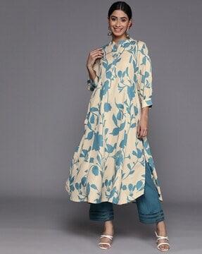 women floral print a-line kurta