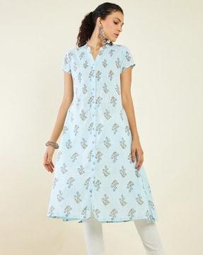 women floral print a-line kurta