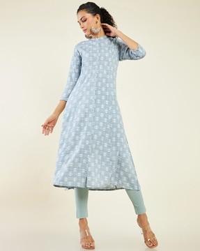 women floral print a-line kurta