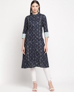 women floral print a-line kurta