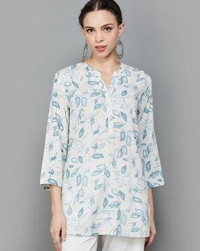 women floral print a-line tunic