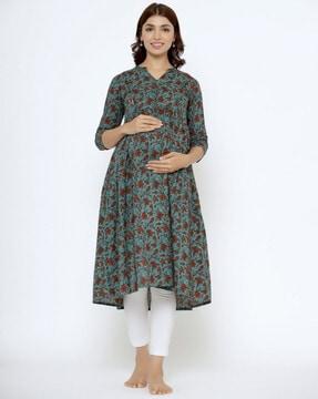 women floral print anarkali kurta