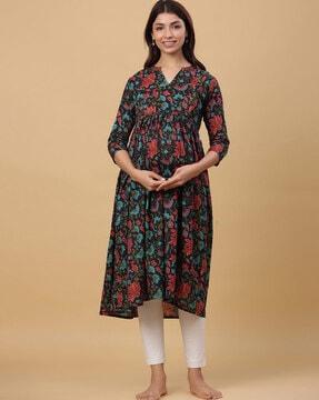 women floral print anarkali kurta