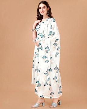 women floral print anarkali kurta