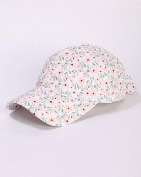 women floral print baseball cap