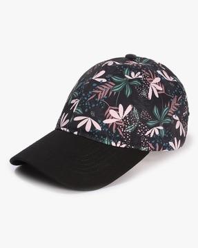 women floral print baseball cap