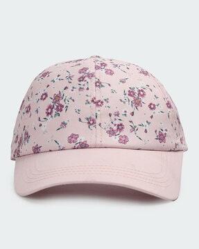 women floral print baseball cap