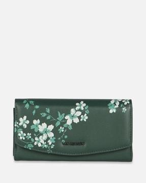 women floral print bi-fold wallet