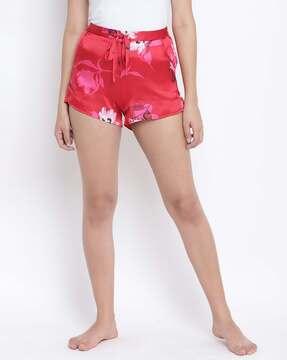 women floral print city shorts