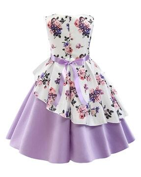 women floral print fit & flare dress