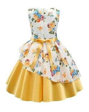 women floral print fit & flare dress