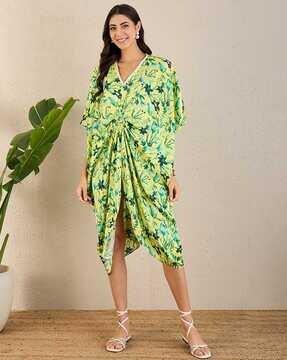 women floral print fit & flare dress