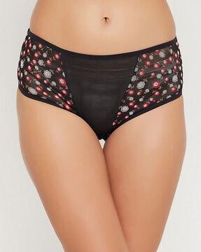 women floral print hipster panties