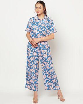 women floral print jumpsuit