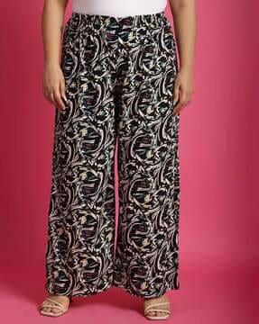 women floral print palazzos