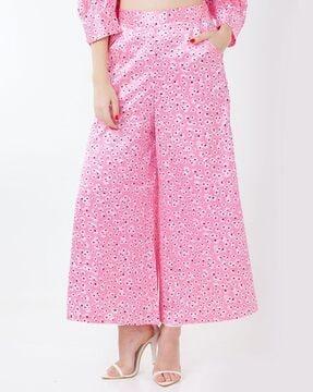 women floral print regular fit pants