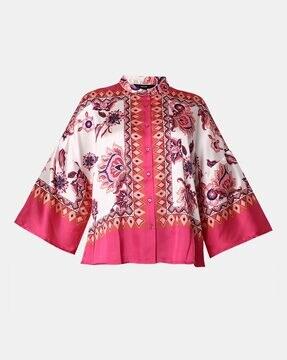 women floral print regular fit shirt