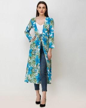 women floral print regular fit shrug