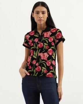 women floral print regular fit t-shirt