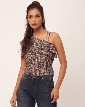 women floral print regular fit top