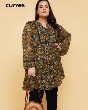 women floral print regular fit tunic