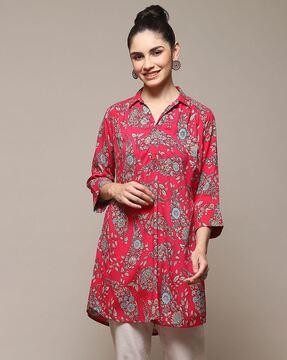 women floral print regular fit tunic