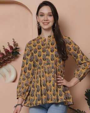 women floral print regular fit tunic