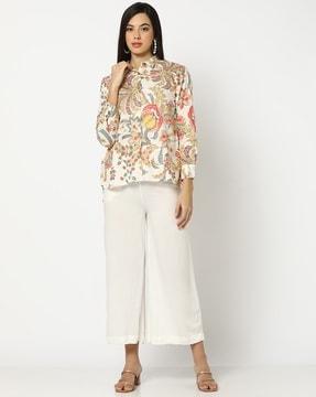 women floral print relaxed fit shirt