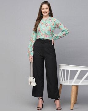 women floral print relaxed fit shirt