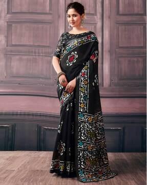 women floral print saree