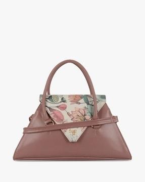 women floral print satchel