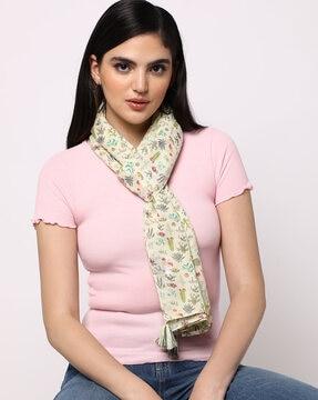 women floral print scarf