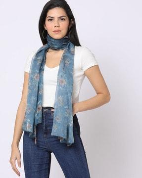 women floral print scarf