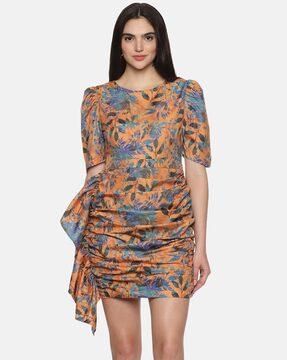 women floral print sheath dress