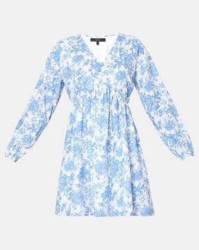 women floral print shift dress