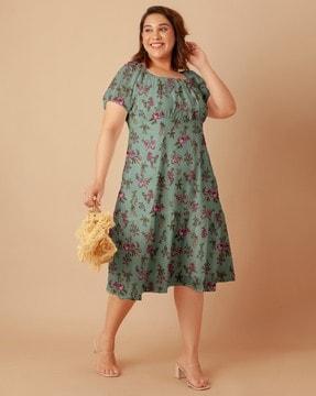 women floral print shift dress