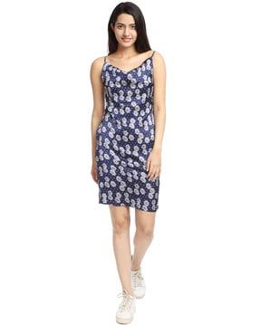 women floral print sleeveless dress