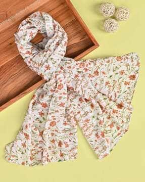 women floral print stole