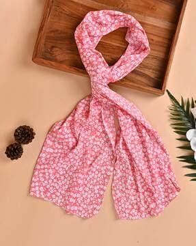 women floral print stole