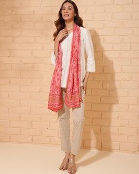 women floral print stole