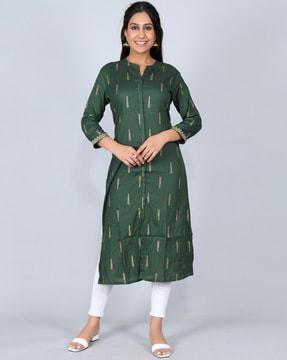 women floral print straight kurta