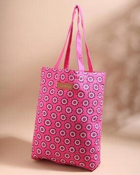 women floral print tote bag