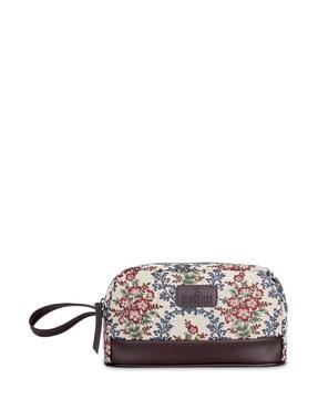 women floral print travel wallet