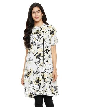 women floral print tunic