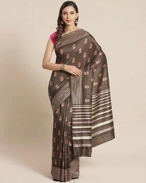 women floral printed saree