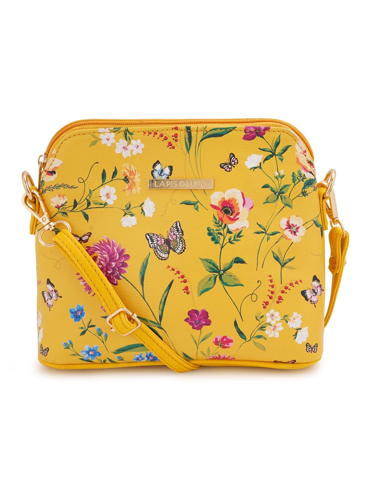 women flower sling bag