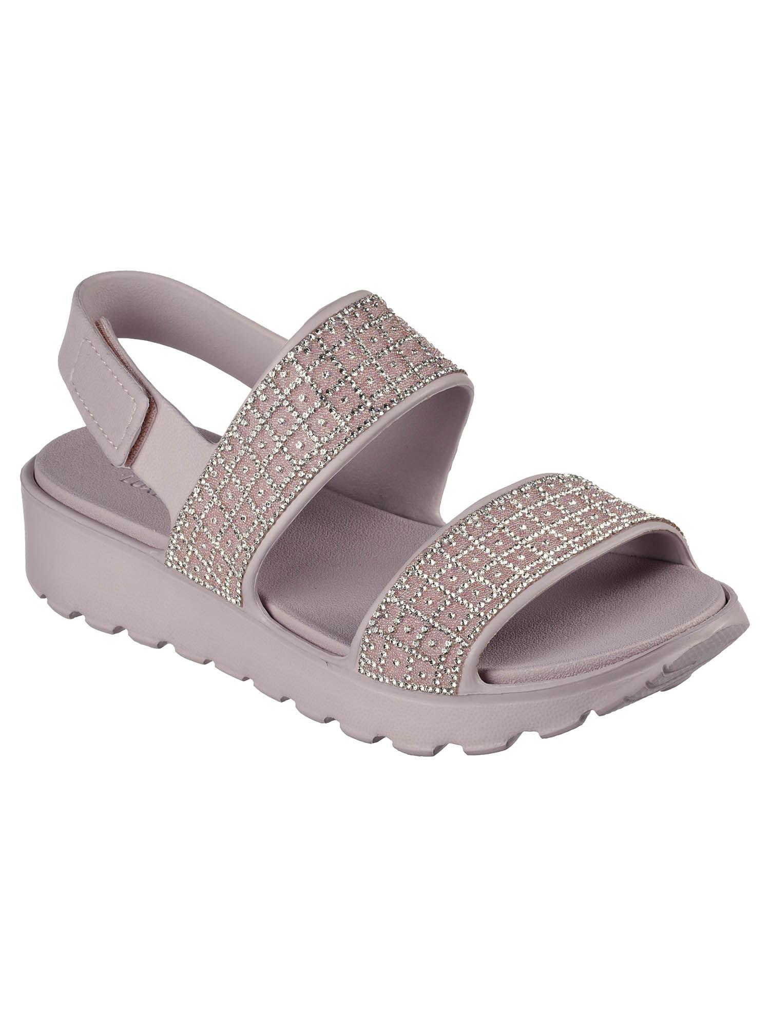 women foamies: footsteps - glam vibe mauve casual sandals