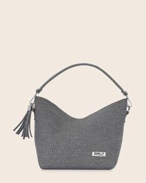 women foldable satchel bag with detachable strap