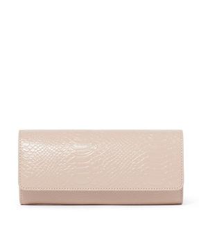 women foldover clutch with chain strap