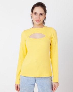 women front cutout top